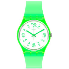 Swatch ELECTRIC FROG GG226 – Αναλογικό Ρολόι Unisex με Πράσινο Σχέδιο και Λευκό Καντράν
